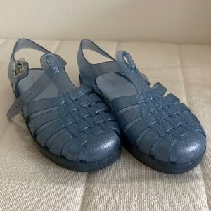 Mini Melissa Possession Blue Jelly Kids Sandals